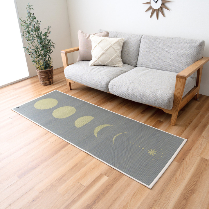 畳ヨガマット ムーン 国産い草 瞑想 ストレッチマット トレーニングマット 約66×185cm