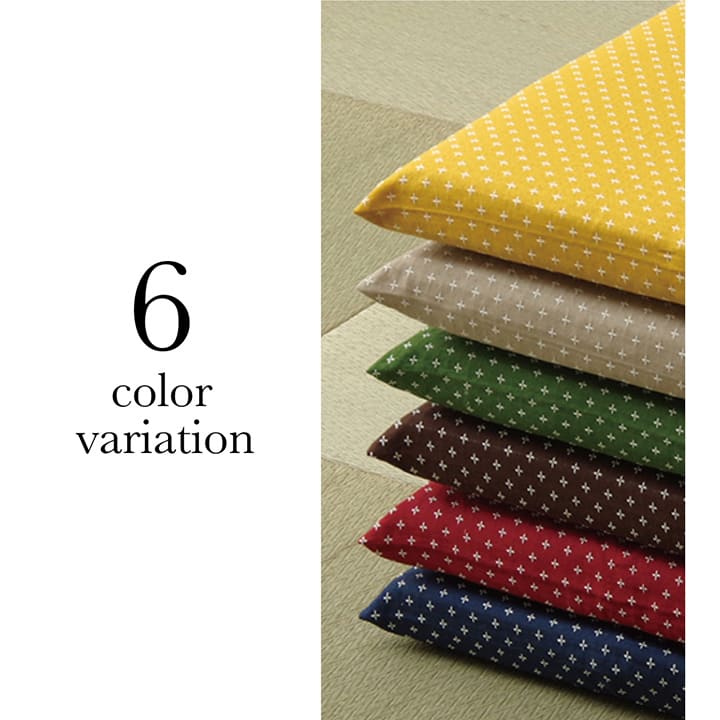 刺し子 三層 座布団 (ヌード+カバー） 銘仙判サイズ 仏間和室 お盆 法事 お正月 和室 和風