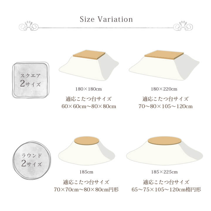 ふわとろこたつ布団 ラピアスプレミアム こたつ掛け毛布 正方形 長方形