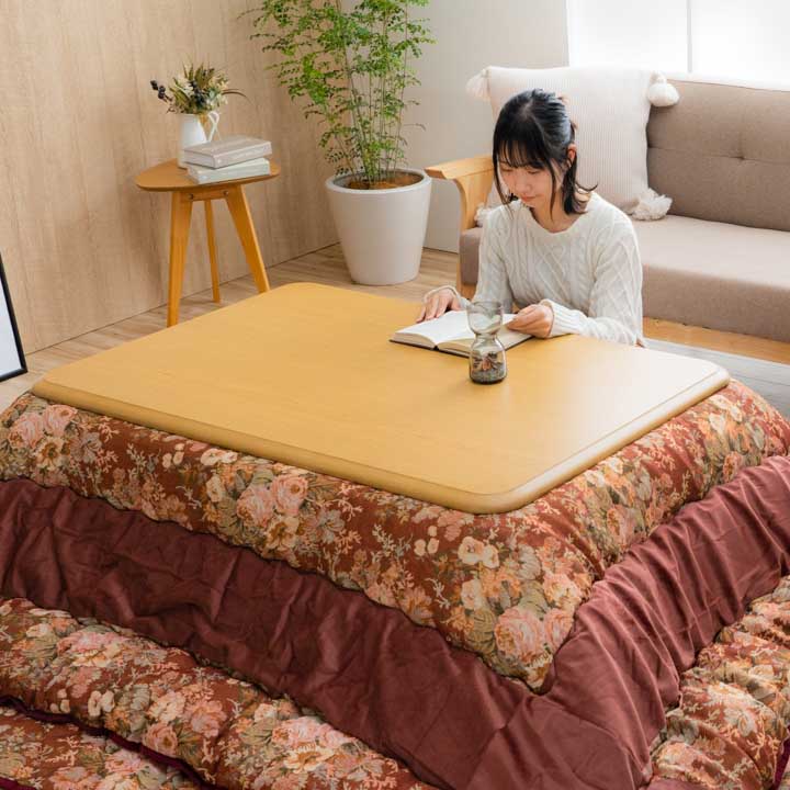 こたつ布団 ミリア 正方形 長方形 エレガンス柄 節電｜イケヒコ公式通販