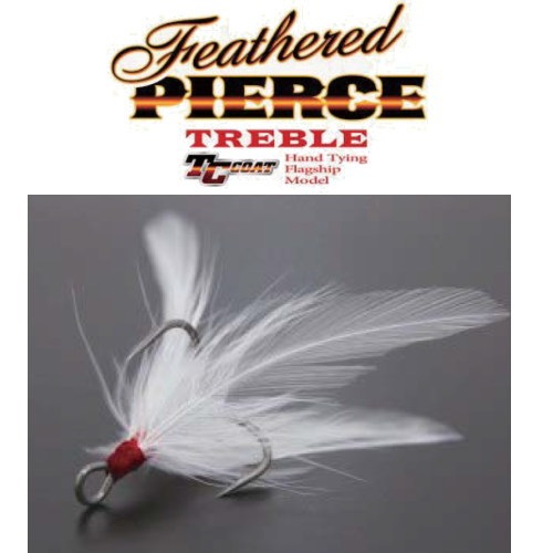 リューギ フェザードピアストレブル 【ホワイト】 | フック,リューギ