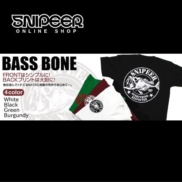 ���ʥ��ѡ� BASS BONE Tee