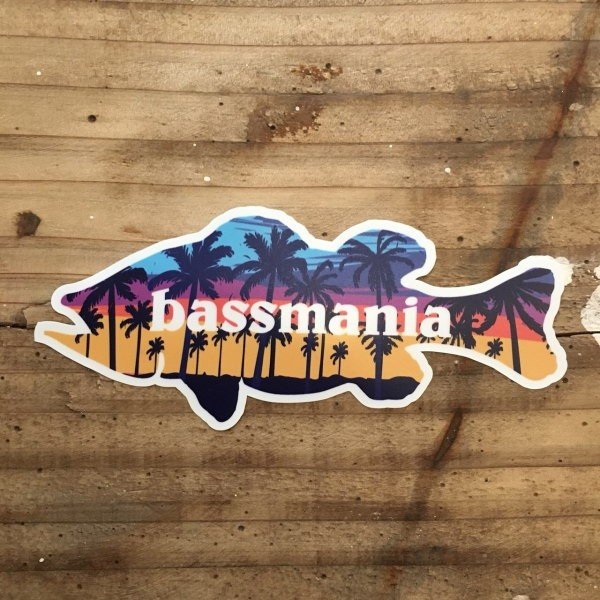 �Х��ޥ˥���aloha bass sticker
