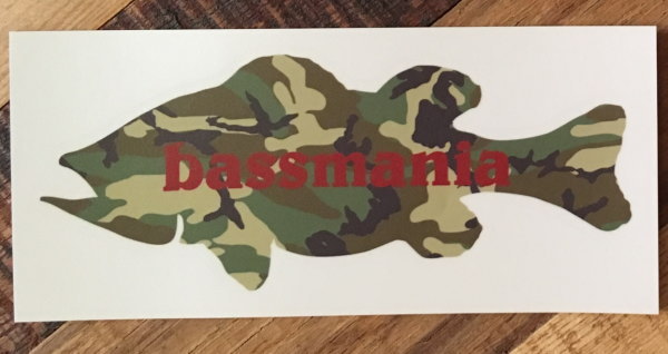 �Х��ޥ˥���camouflagebass sticker