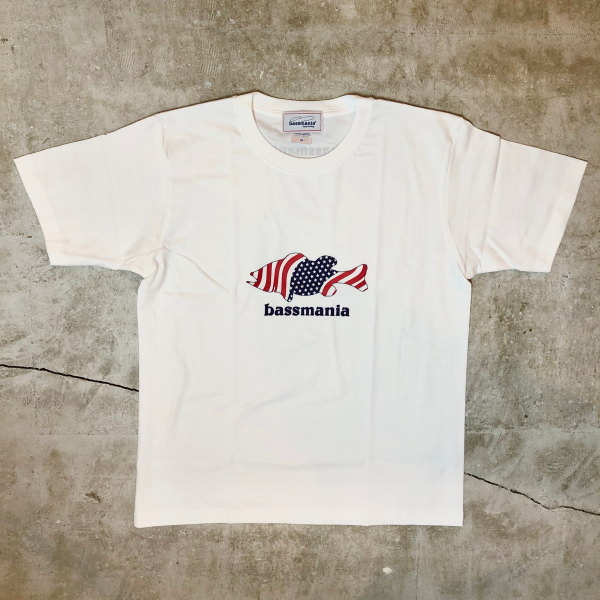 �Х��ޥ˥���USA BASS T-shirt ��WHT��
