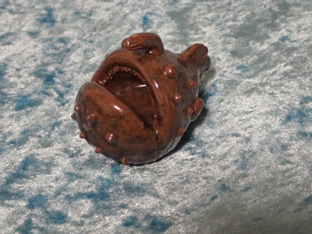 チョウチンアンコウ置物 いきものグッズ専門 いきもーる