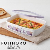 富士ホーロー 浅型角容器 L フラワームーミン|富士ホーロー|キッチン用品