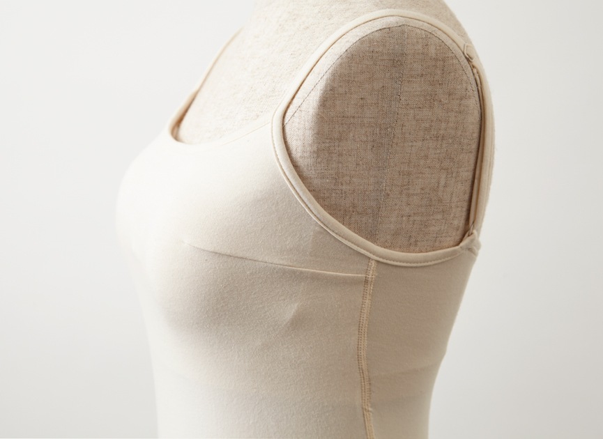 プリスティン <br>ベア天竺 カップ付キャミソール<br>オーガニック