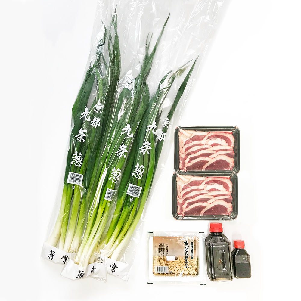 週末お届け｜鴨すき焼きセット～九条ネギと合鴨～ （４人前）