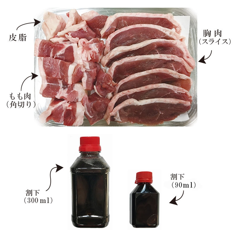 合鴨のすき焼きセット(4人前)【冷凍】