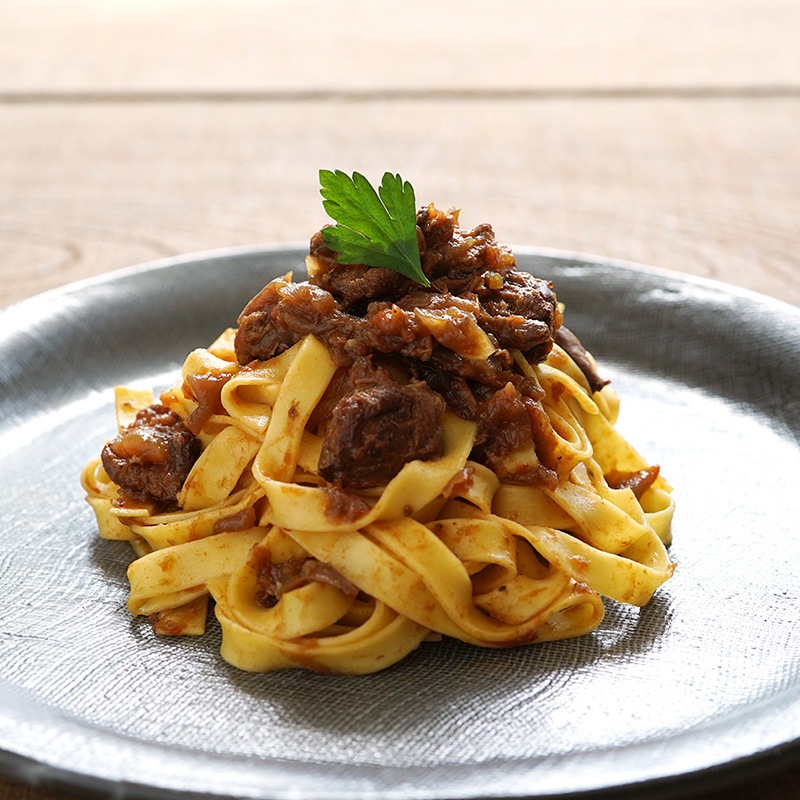 合鴨のラグーソース