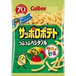 カルビー サッポロポテト つぶつぶベジタブル 80g×12入