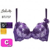 28%OFFSALE/ۥ拾 wacoal 롼 salute BTJ73737꡼˽ͥBra 3/4åץ֥饸㡼 Cå BL C65