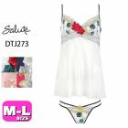 50%OFF【SALE/セール】ワコール wacoal サルート salute 【メール便発送可】DTJ273 73シリーズ セットアップ ランジェリー キャミソール＋ショーツ Tバック ソング ML