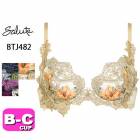 拾 wacoal 롼 salute BTJ482 82꡼ ֥饸㡼 3/4å ץå奢åץ P-UP BCå