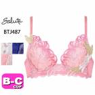 30%OFF【SALE/セール】ワコール wacoal サルート salute BTJ487 87シリーズ ブラジャー 3/4カップ VIVA LINEブラ BCカップ