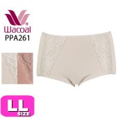 ワコール wacoal【メール便発送可】PPA261 ショーツ 防水シート付き ノーマル スタンダード 綿混 軽失禁 コンフォートサイズ LLサイズ WB