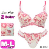 ドゥペルル Due Perle ショーツ ノーマル スタンダード 単品 41267 ブルーミングブラシリーズ MLサイズ|ブラ＆ショーツセット
