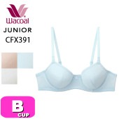 ワコール wacoal ジュニア CFX391 ブラジャー 3/4カップ ワイヤー U字樹脂 STEP3 Bカップ ジュニア|キッズ・ジュニア
