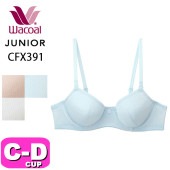 ワコール wacoal ジュニア CFX391 ブラジャー 3/4カップ ワイヤー U字樹脂 STEP3 CDカップ ジュニア|キッズ・ジュニア