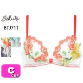 サルート salute 11 ワコール wacoal BTJ711 ブラジャー 3/4カップ リボンブラ Cカップ|wacoal/ワコール|ブランド