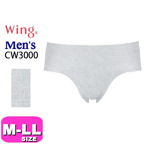 ワコール wacoal ウイング Wing AnyAnyインナー CW3000 ブリーフ パンツ インナー メンズ 男性用 5枚セット 前閉じ 使いきり 災害 防災 非常時 入院 介護 旅行 備え 携