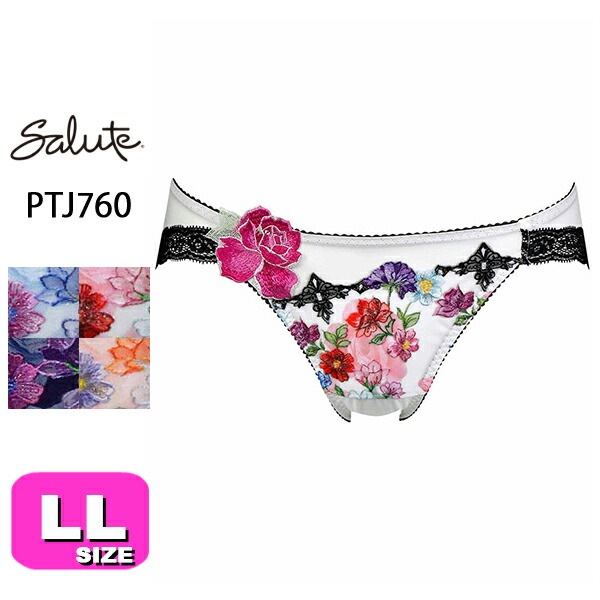 30%OFF【SALE/セール】サルート salute 60 ワコール wacoal PTJ760 ショーツ ハイレッグ ノーマル スタンダード ローライズ LLサイズ メール便発送可|salute/