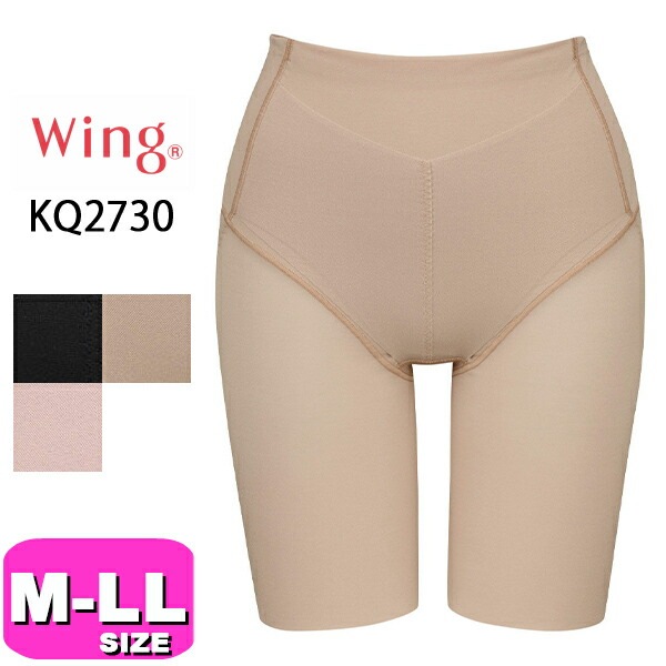 ワコール wacoal ウイング Wing KQ2730 ガードル ロング丈 骨盤ささエール 一枚ばき可 骨盤サポート 下腹すっきり M L LL サイズ Wing メール便発送可 EMI 2410|