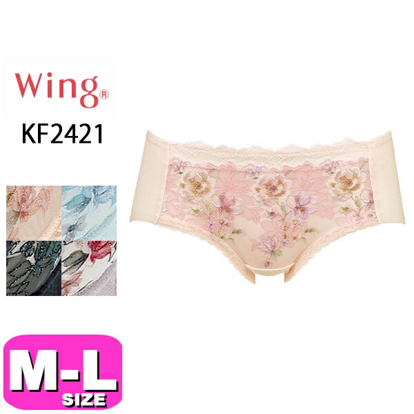 ワコール wacoal ウイング Wing KF2421 ショーツ ペアショーツ ノーマル スタンダード ローライズ 後ろ姿きれいブラシリーズ M Lサイズ Wing メール便発送可|wacoal/ワ