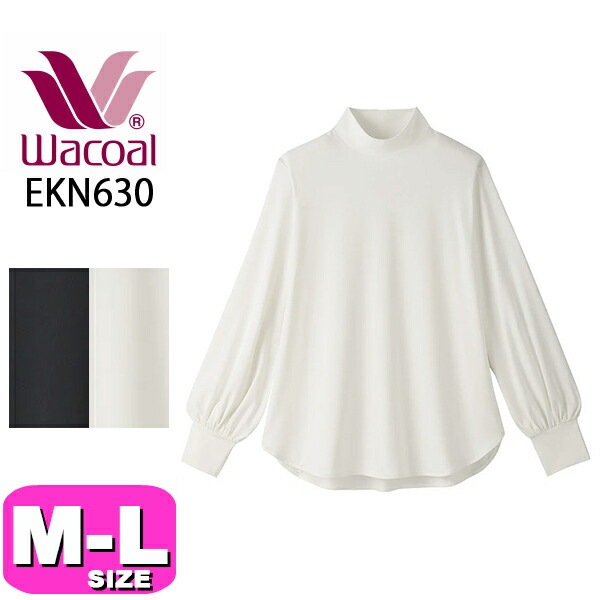 ワコール wacoal EKN630 カルソン トップス ブラウス アウター 長袖 Aライン バルーンスリーブ かぶりタイプ きちんと感のあるブラウス M-Lサイズ 春 秋 冬 ボディ 母の日 敬老の