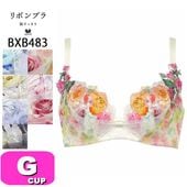 ワコール wacoal BXB483 ブラジャー 3/4カップ リボンブラ 脇高 サイドすっきり 着やせ 谷間 谷間メイク 脇肉 Gカップ WB|wacoal/ワコール|ブランド