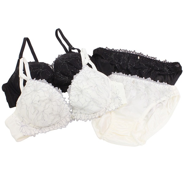 Treflé C70 ブラジャーショーツセット ニッセン ブラジャー ショーツ セット レディース 刺しゅう