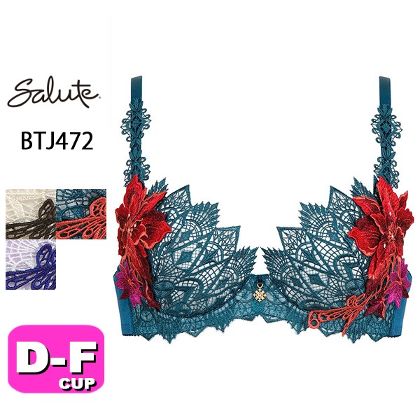 40%OFFSALE/ۥ拾 wacoal 롼 salute BTJ472 72꡼ ֥饸㡼 3/4åץ֥饸㡼 ץå奢åץ P-UP DEFå