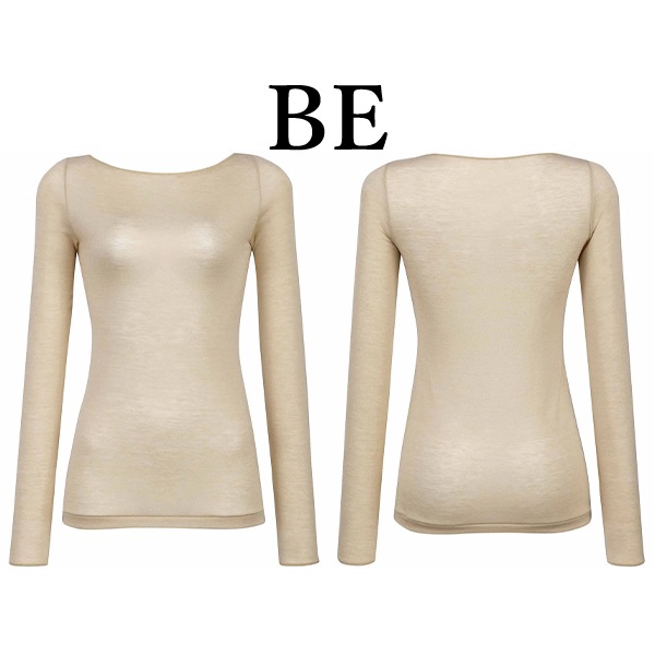 ワコール wacoal スゴ衣 CLD368 ニット トップス インナー カシミヤ混 長袖 10分袖 ボートネック あったか LLサイズ ニット メール便発送可 ワコール wacoal スゴ衣 CLD368 ニット トップス インナー カシミヤ混