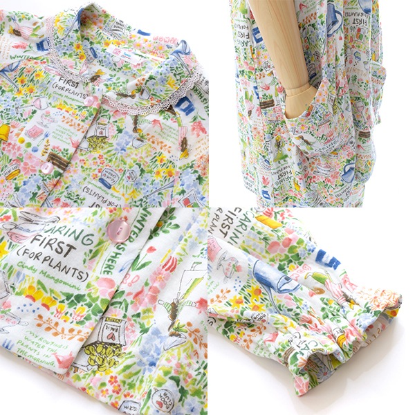 TUNIC チュニック 29341 パジャマ ルームウェア 衿つきパジャマ