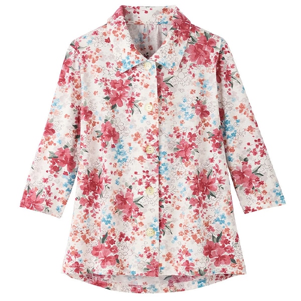 新品らくラクパートナー ワコール　花柄シャツLLP 介護シャツ　パジャマ ワコール wacoal らくラクパートナー DAL108 女性用 レディース