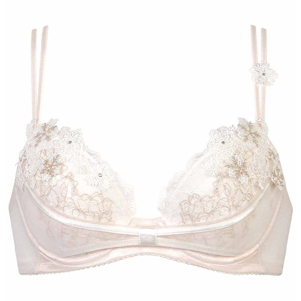 ワコール wacoal BXD409 ブラジャー 3/4カップ リボンブラ 胸もと