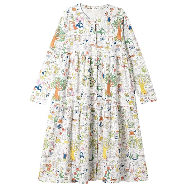 ツモリチサト　ルームウェア　ワンピース Ｍ PI☆ ワコール wacoal ツモリチサト tsumori chisato ツモリチサト