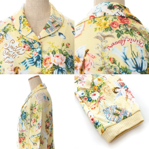 新品未使用 Tunic チュニック パジャマ 前全開 七分袖 チュニック 20％OFF SALE TUNIC チュニック 鴨居羊子 7分袖