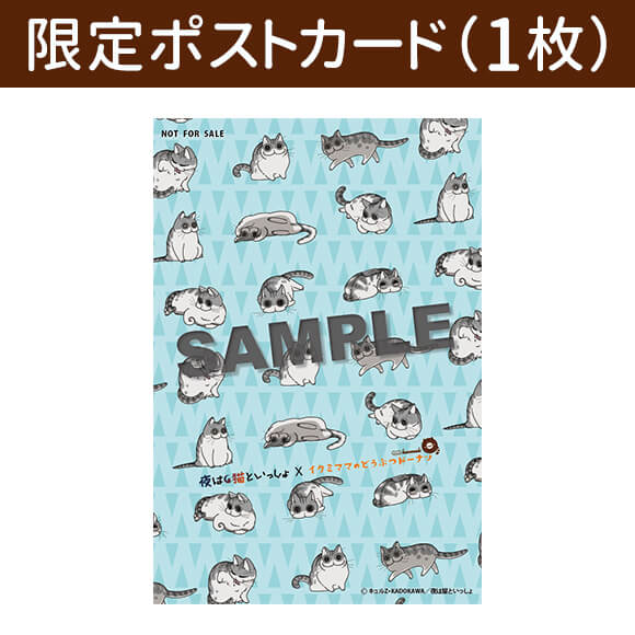 コラボドーナツセット 夜は猫といっしょ(ドーナツ6個+限定ポストカード1枚付き)