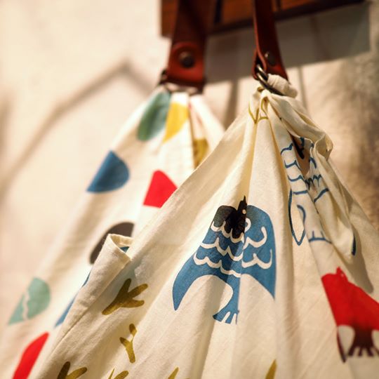 【手ぬぐい・あずま袋】結ぶバッグ NIJIYURA×IKUTA