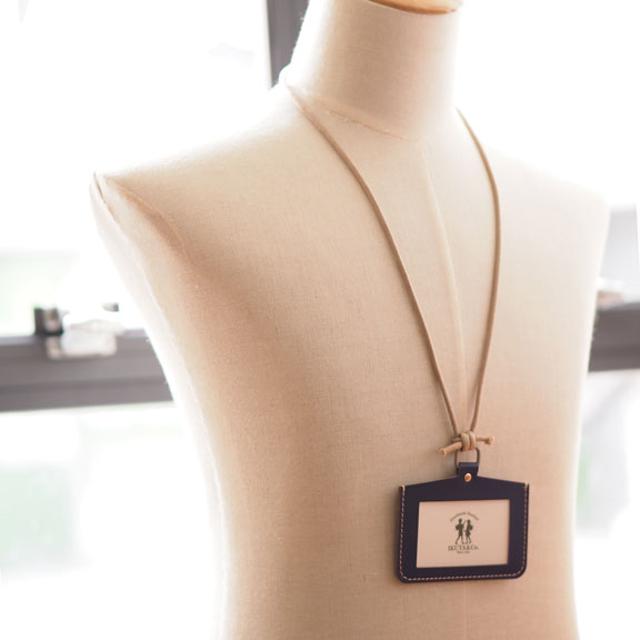 【保護者証ケース・社員証ケース】牛革製ＩＤホルダー