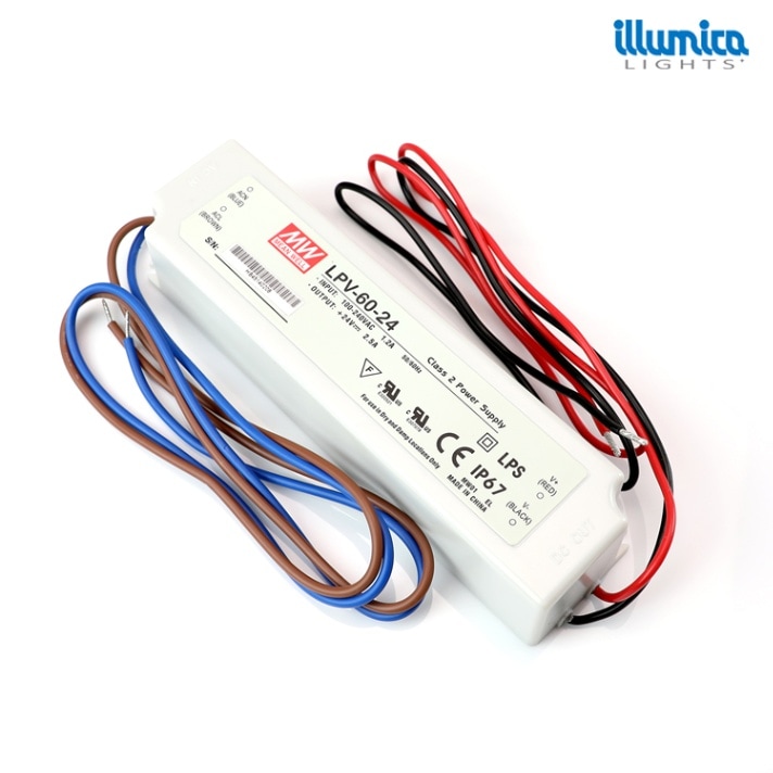 24V出力 防水電源 LPV-60W-24V