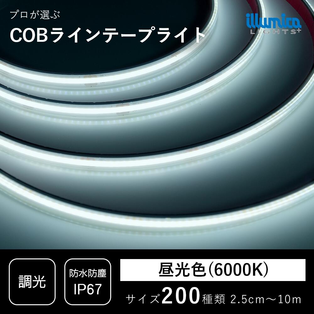COB LED テープライト DC24V 昼光色 6000K COB320-24 ライト単品 電源類別売