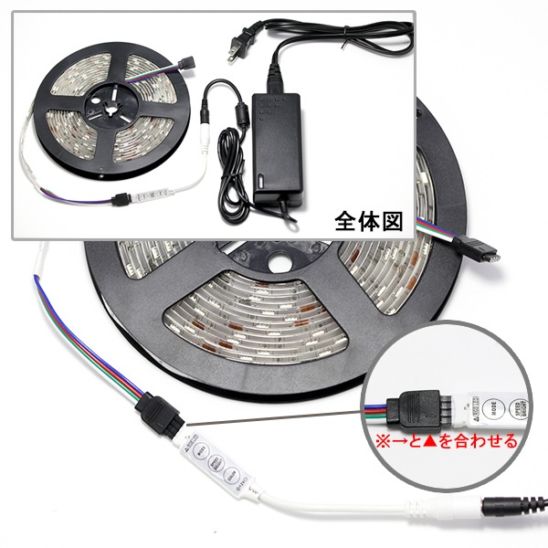 フルカラーRGB用コントローラ(ボタン式) テープライト、ネオン兼用 10A　[メール便対応可]