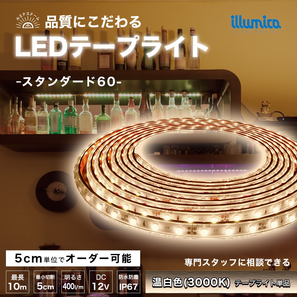 スタンダード60/ルミナスドーム SMD3528(60) 温白色(3000K)