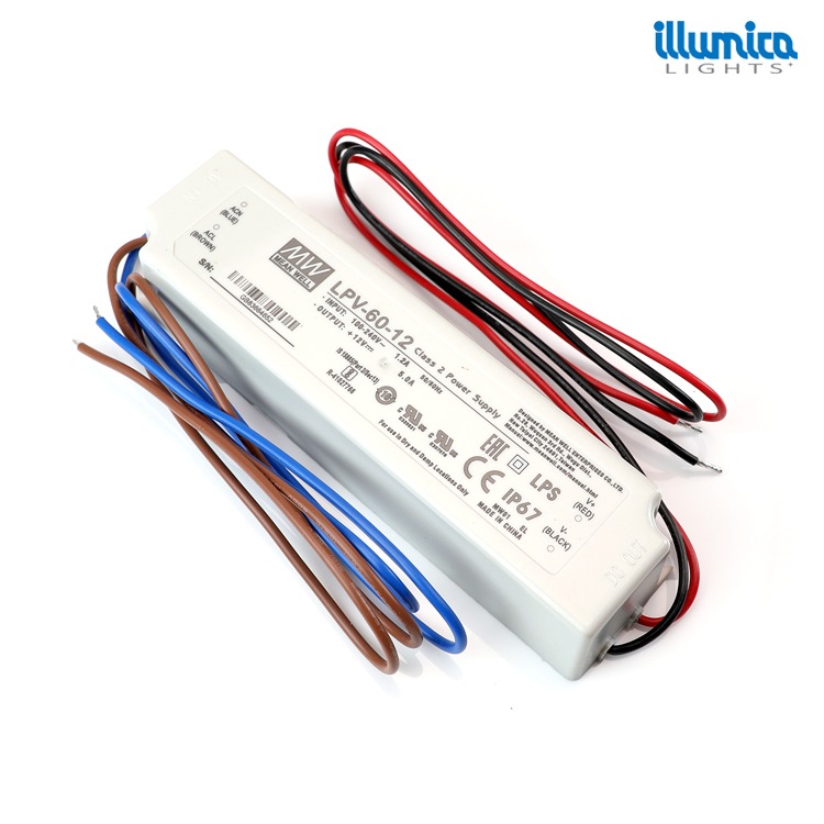 12vLEDバー1m *6本 100V~12VDC電源ユニット*2個　セット 12V出力 防水電源 LPV-60W-12V | 電源・ACアダプター,DC12V出力 防水