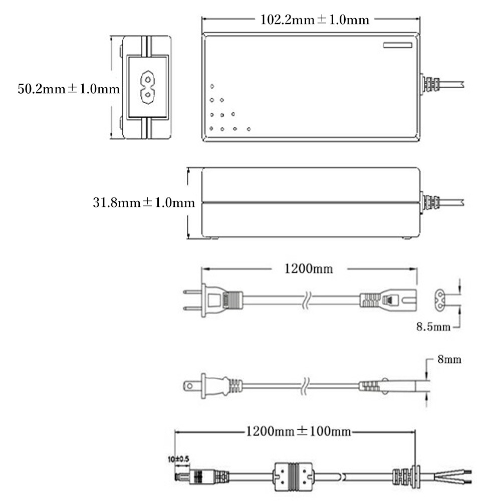 DC12Vアダプター 3.8A(45W)