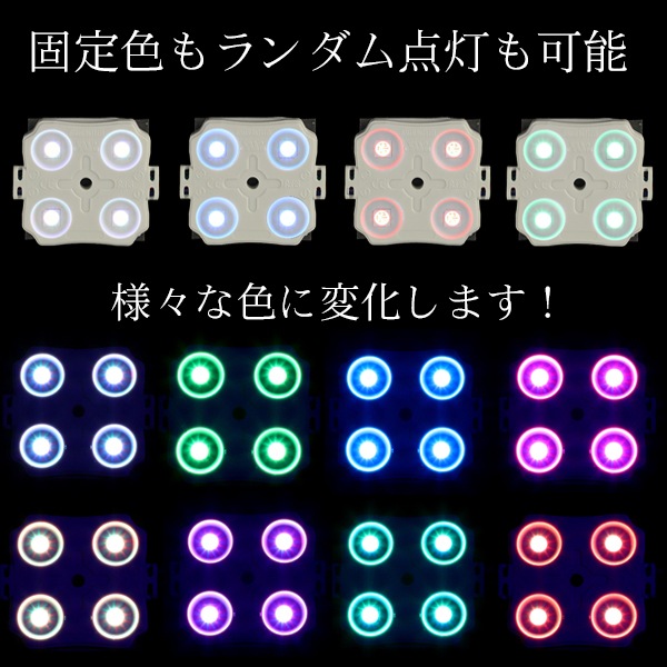 LEDモジュール 12V フルカラー 12V 4灯 | すべての商品 | LED テープ