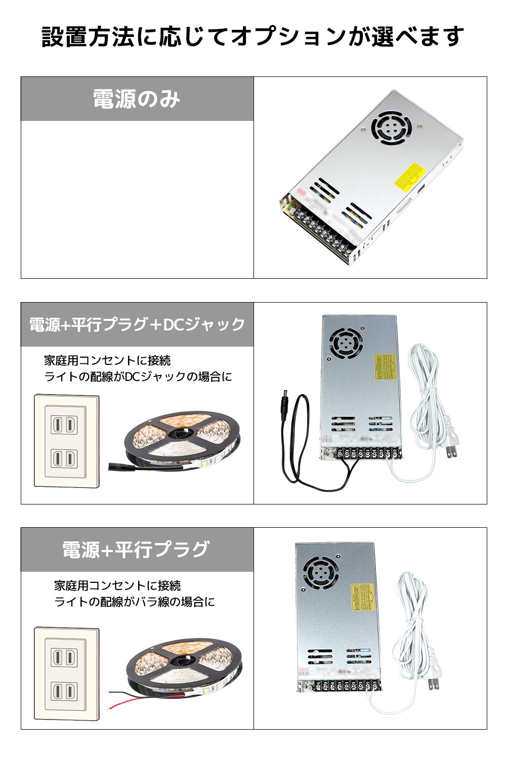 AC/DCスイッチング電源 12V出力 29A(350W)